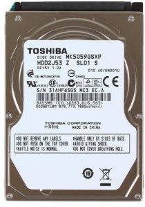 500GB Toshiba Laptop Hard Drive 6GB/s